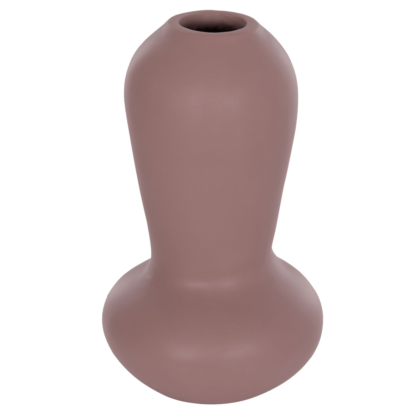 TABLE DECORATIVE VASE CHELIN HM4670L TERRACOTA IN PURPLE--Φ22x37Hcm.
