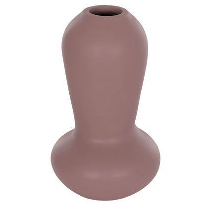 TABLE DECORATIVE VASE CHELIN HM4670L TERRACOTA IN PURPLE--Φ22x37Hcm.