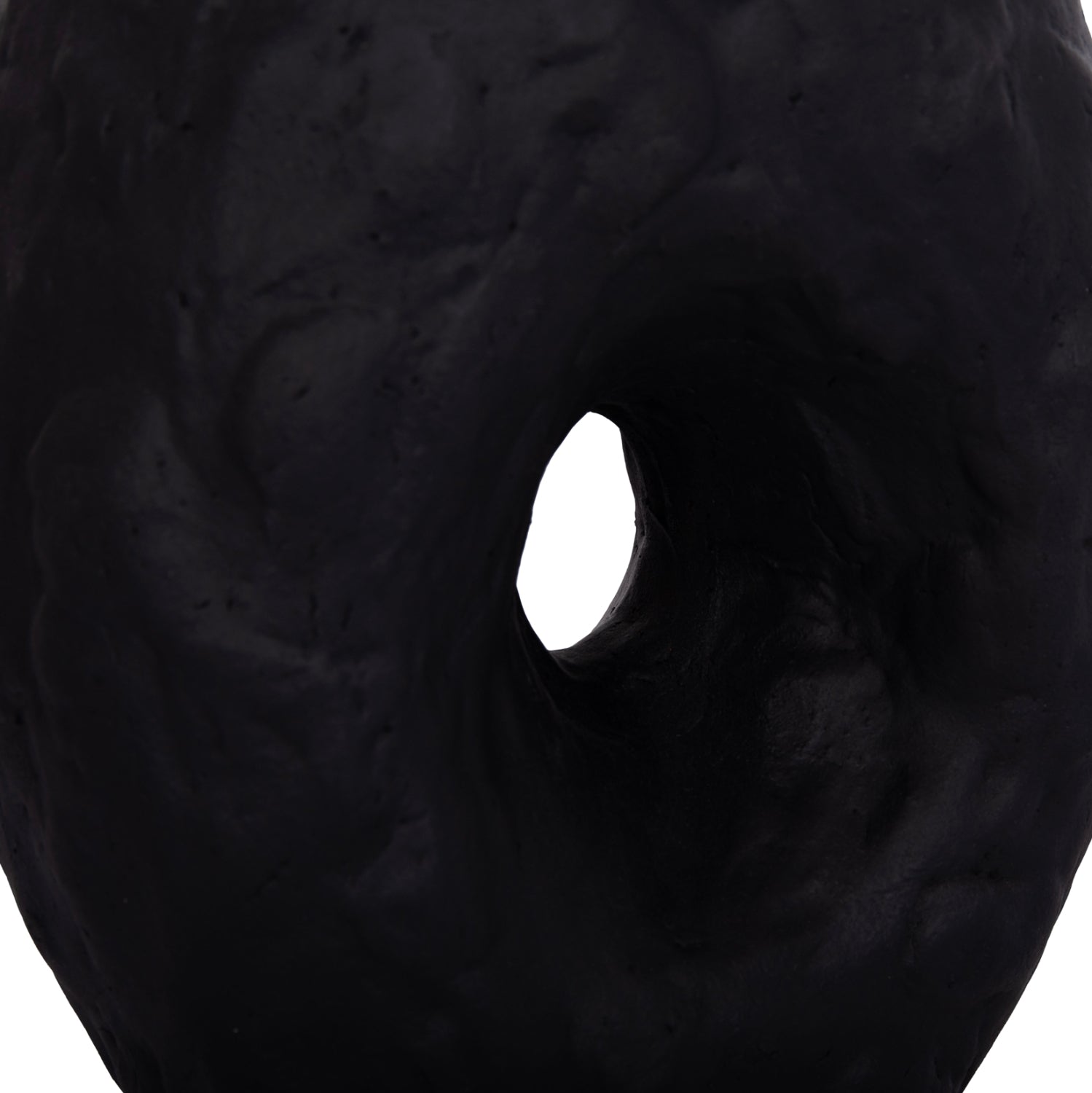 DECORATIVE TABLE VASE NAMENTIS HM4673.01S TERRACOTA IN BLACK COLOR--22x13x28Hcm.