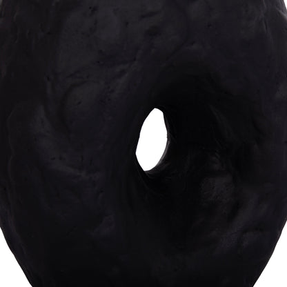 DECORATIVE TABLE VASE NAMENTIS HM4673.01S TERRACOTA IN BLACK COLOR--22x13x28Hcm.