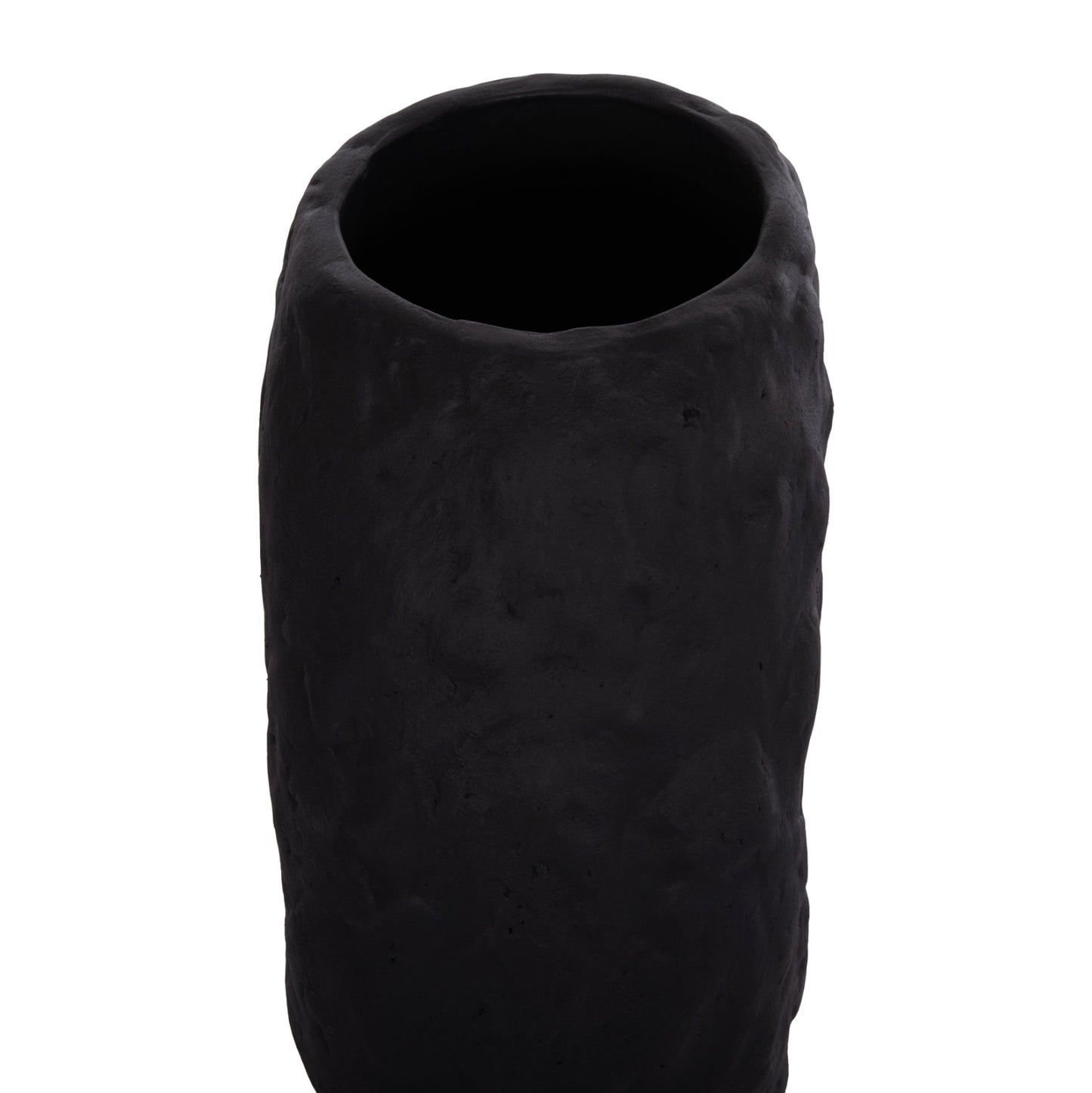 DECORATIVE TABLE VASE NAMENTIS HM4673.01S TERRACOTA IN BLACK COLOR--22x13x28Hcm.