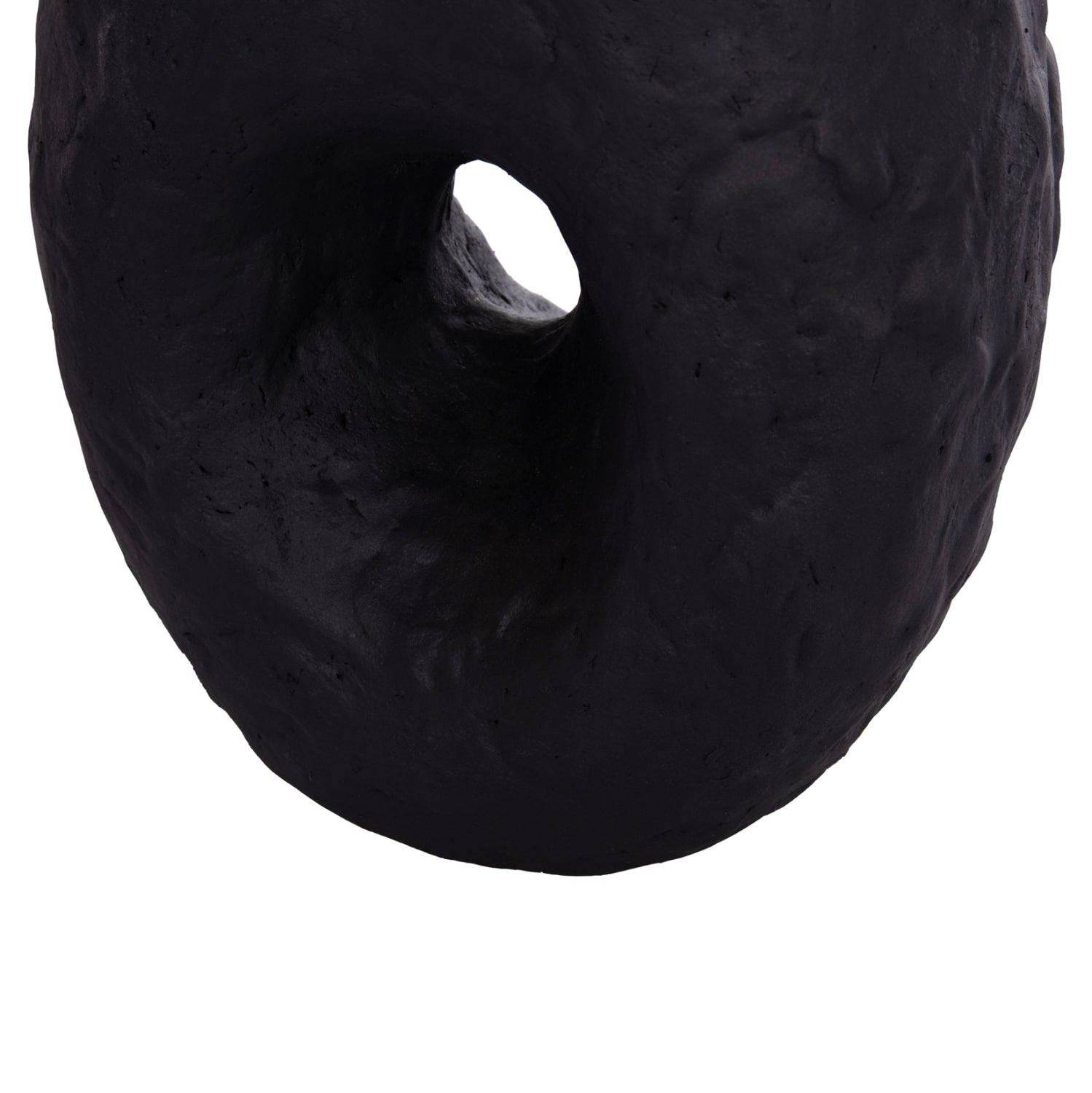 DECORATIVE TABLE VASE NAMENTIS HM4673.01S TERRACOTA IN BLACK COLOR--22x13x28Hcm.