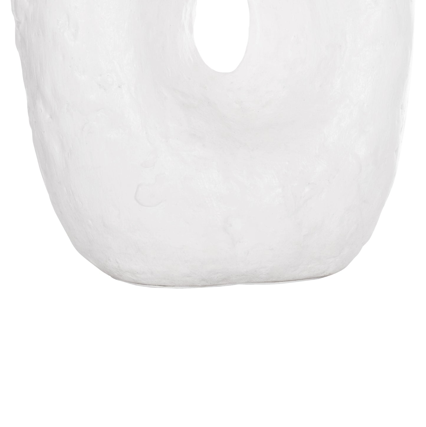 DECORATIVE TABLE VASE NAMENTIS HM4673.02L TERRACOTA IN WHITE COLOR--26.5x16x36.5Hcm.