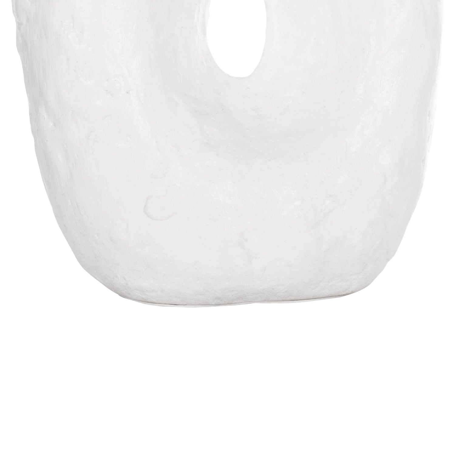 DECORATIVE TABLE VASE NAMENTIS HM4673.02L TERRACOTA IN WHITE COLOR--26.5x16x36.5Hcm.