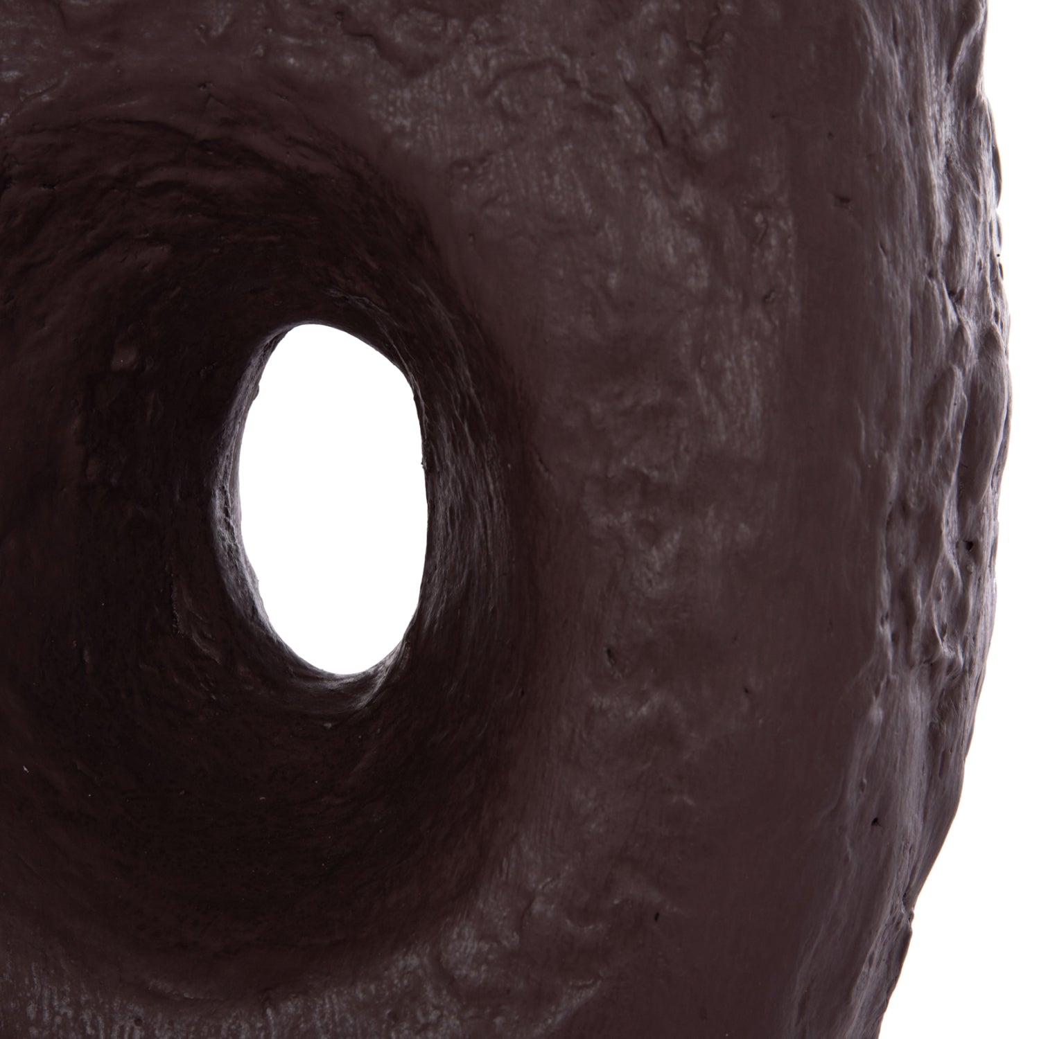 DECORATIVE TABLE VASE NAMENTIS HM4673.07L TERRACOTA IN CHOCOLATE COLOR--26.5x16x36.5Hcm.