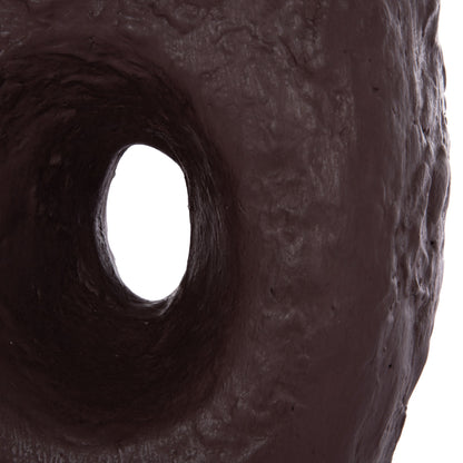 DECORATIVE TABLE VASE NAMENTIS HM4673.07L TERRACOTA IN CHOCOLATE COLOR--26.5x16x36.5Hcm.