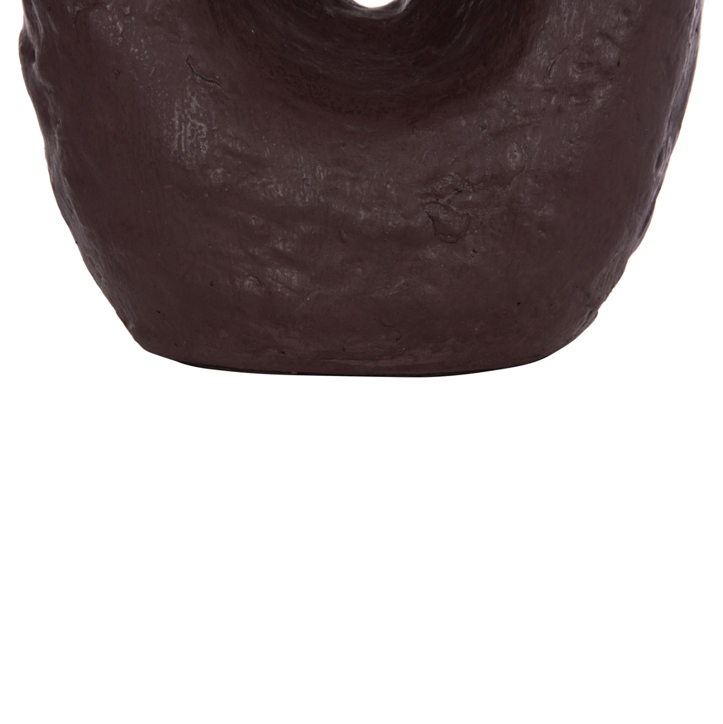 DECORATIVE TABLE VASE NAMENTIS HM4673.07L TERRACOTA IN CHOCOLATE COLOR--26.5x16x36.5Hcm.