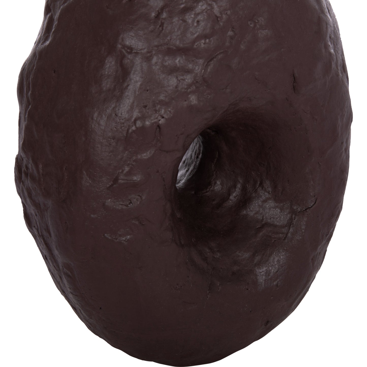 DECORATIVE TABLE VASE NAMENTIS HM4673.07S TERRACOTA IN CHOCOLATE COLOR--22x13x28Hcm.