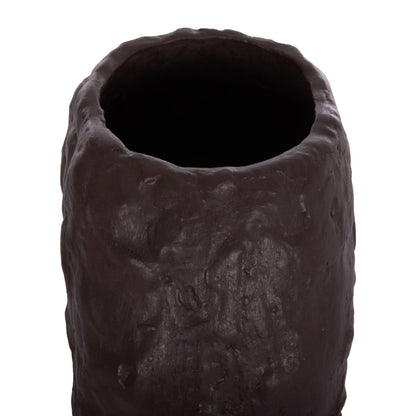 DECORATIVE TABLE VASE NAMENTIS HM4673.07S TERRACOTA IN CHOCOLATE COLOR--22x13x28Hcm.