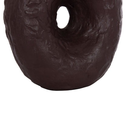 DECORATIVE TABLE VASE NAMENTIS HM4673.07S TERRACOTA IN CHOCOLATE COLOR--22x13x28Hcm.