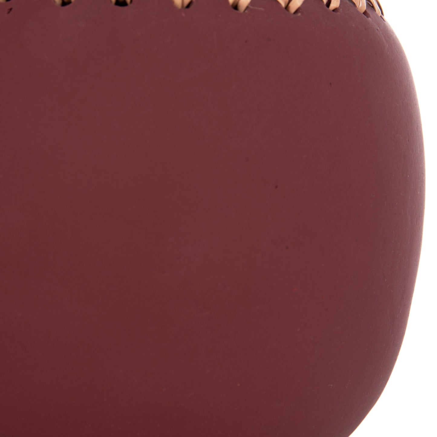 DECORATIVE TABLE VASE LENNOX HM4675.06L TERRACOTA IN MAROON RED--Φ22x20Hcm.