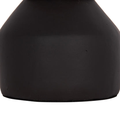 TABLE DECORATIVE VASE CAMMER HM4687.01XS TERRACOTA IN BLACK--Φ16x15Hcm.