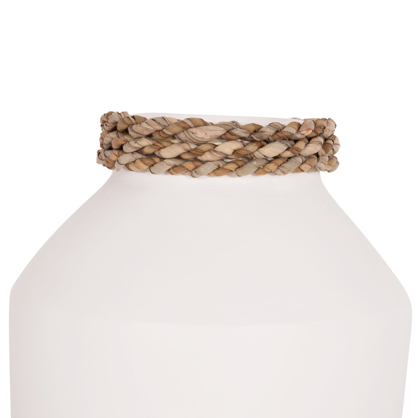 TABLE DECORATIVE VASE CAMMER HM4687.02XS TERRACOTA IN WHITE--Φ16x15Hcm.