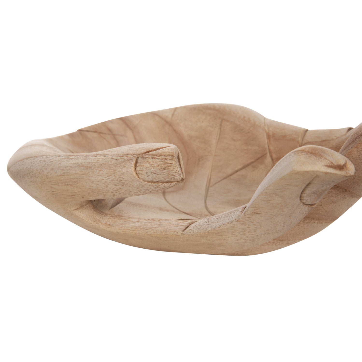 TABLE DECORATION RIGHT HAND HM4278R SOLID ALBASIA WOOD IN NATURAL 30x20x10Hcm.
