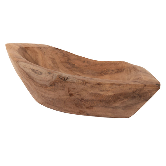 TABLE DECOR BOWL YOKI HM9632 MADE OF TEAK WOOD 30x6x13Hcm.