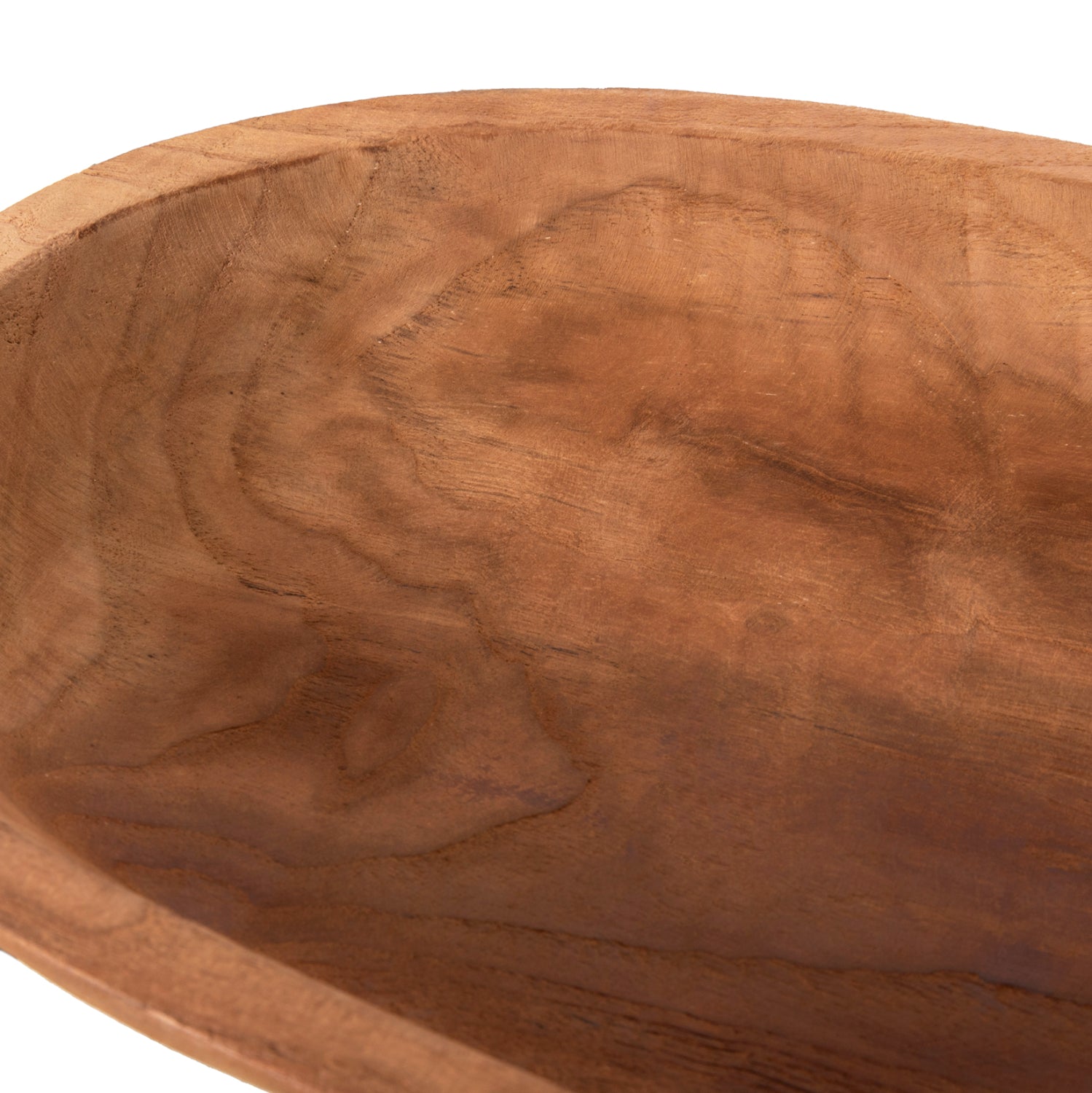 TABLE DECOR HM4294 OVAL BOWL RECYCLED TEAK IN NATURAL COLOR 55x30x7Hcm.