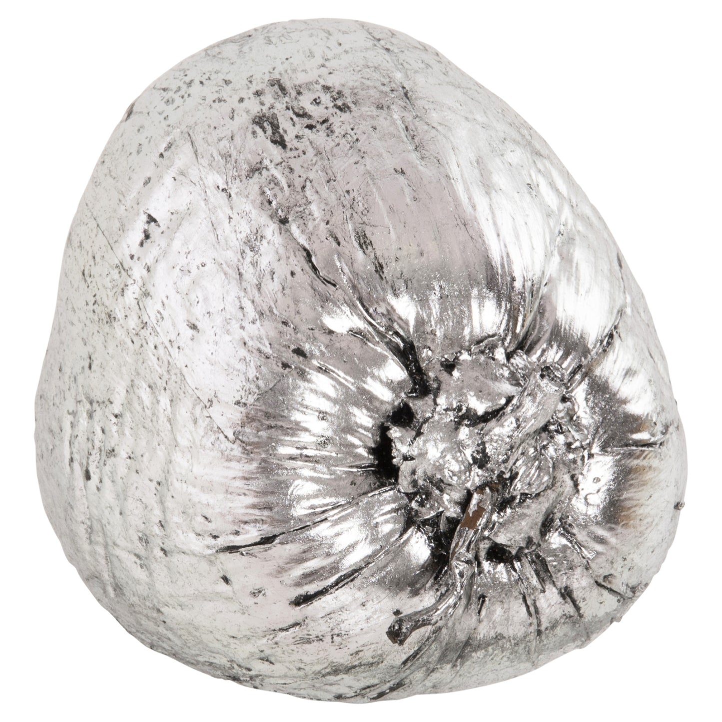 TABLE DECORATION HM4326.04 COCONUT IN SILVER COLOR 20x20x20Hcm.