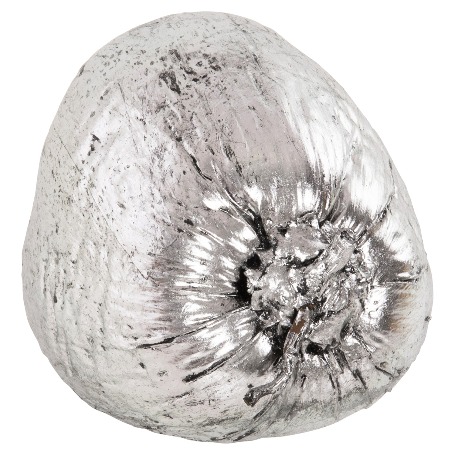 TABLE DECORATION HM4326.04 COCONUT IN SILVER COLOR 20x20x20Hcm.
