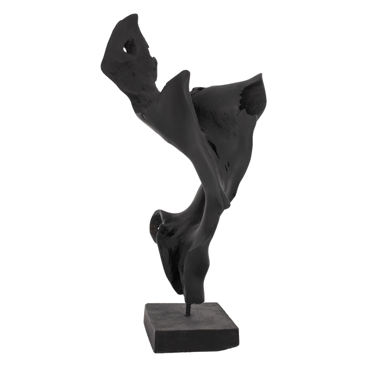 TABLE DECOR HM7714 SOLID TEAK WOOD BLACK 26Χ16Χ70H