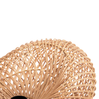 DECORATIVE TABLE LAMP IVAR HM4431 DRIFTWOOD & RATTAN 32x30x53Hcm.