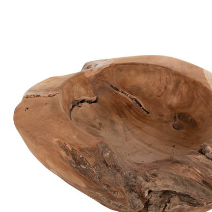 TABLE DECOR BOWL YOKI HM9629 TEAK WOOD Φ50x16Hcm.