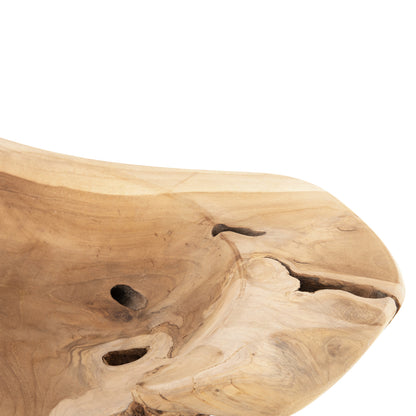 TABLE DECOR BOWL YOKI ΗΜ9795 TEAK WOOD Φ58x12Hcm.
