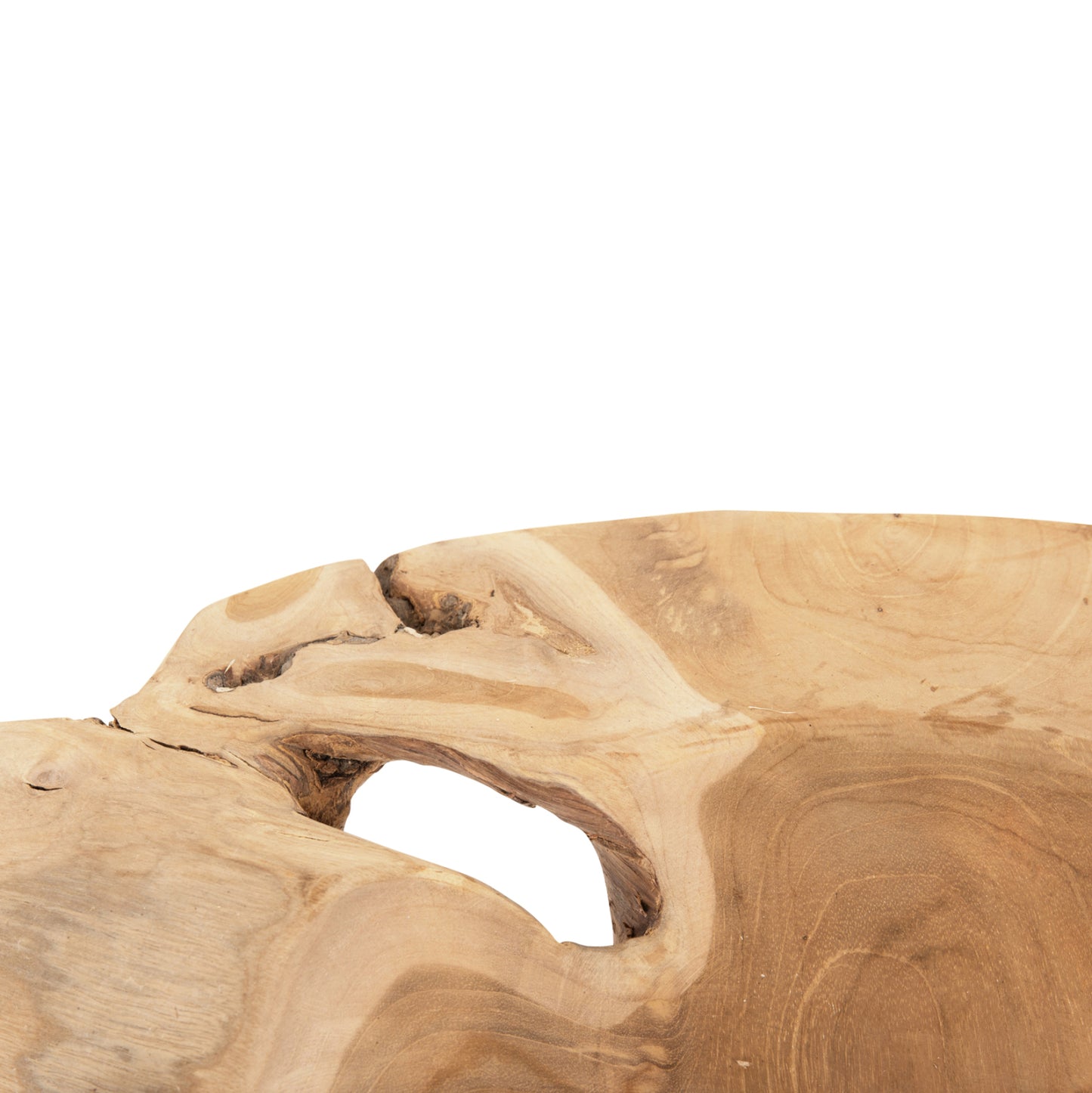 TABLE DECOR BOWL YOKI ΗΜ9795 TEAK WOOD Φ58x12Hcm.