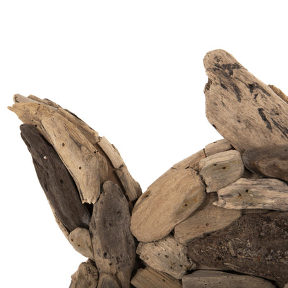TABLE DECORATION FISH HM4271 DRIFTWOOD IN NATURAL 40x12x40Hcm.