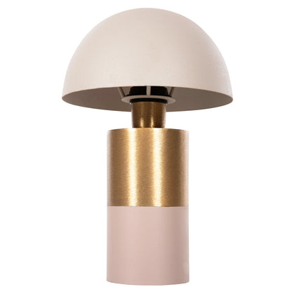 TABLE LAMP PUNE HM4245.10 METAL IN BEIGE-GOLD Φ20,5x32,5Hcm.