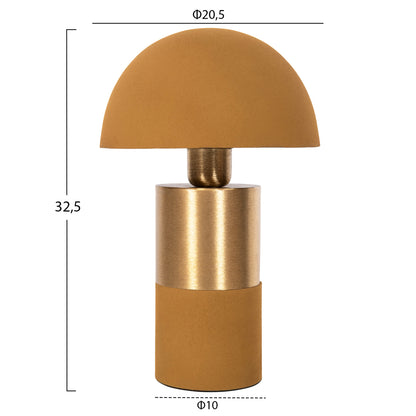 TABLE LAMP PUNE HM4254.10 METAL IN MUSTARD-GOLD Φ20,5x32,5Hcm.