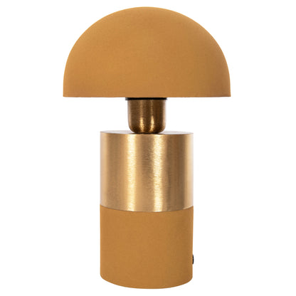 TABLE LAMP PUNE HM4255.09 METAL IN MUSTARD-GOLD Φ18x28Hcm.
