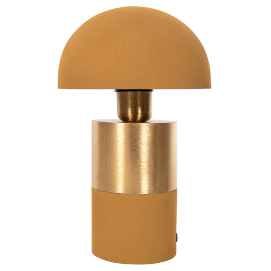 TABLE LAMP PUNE HM4255.09 METAL IN MUSTARD-GOLD Φ18x28Hcm.