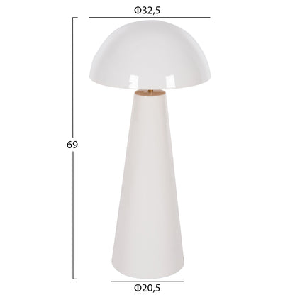 TABLE LAMP SMUSH HM4258.03 METAL IN WHITE-ROTATING CAP Φ32,5x69Hcm.