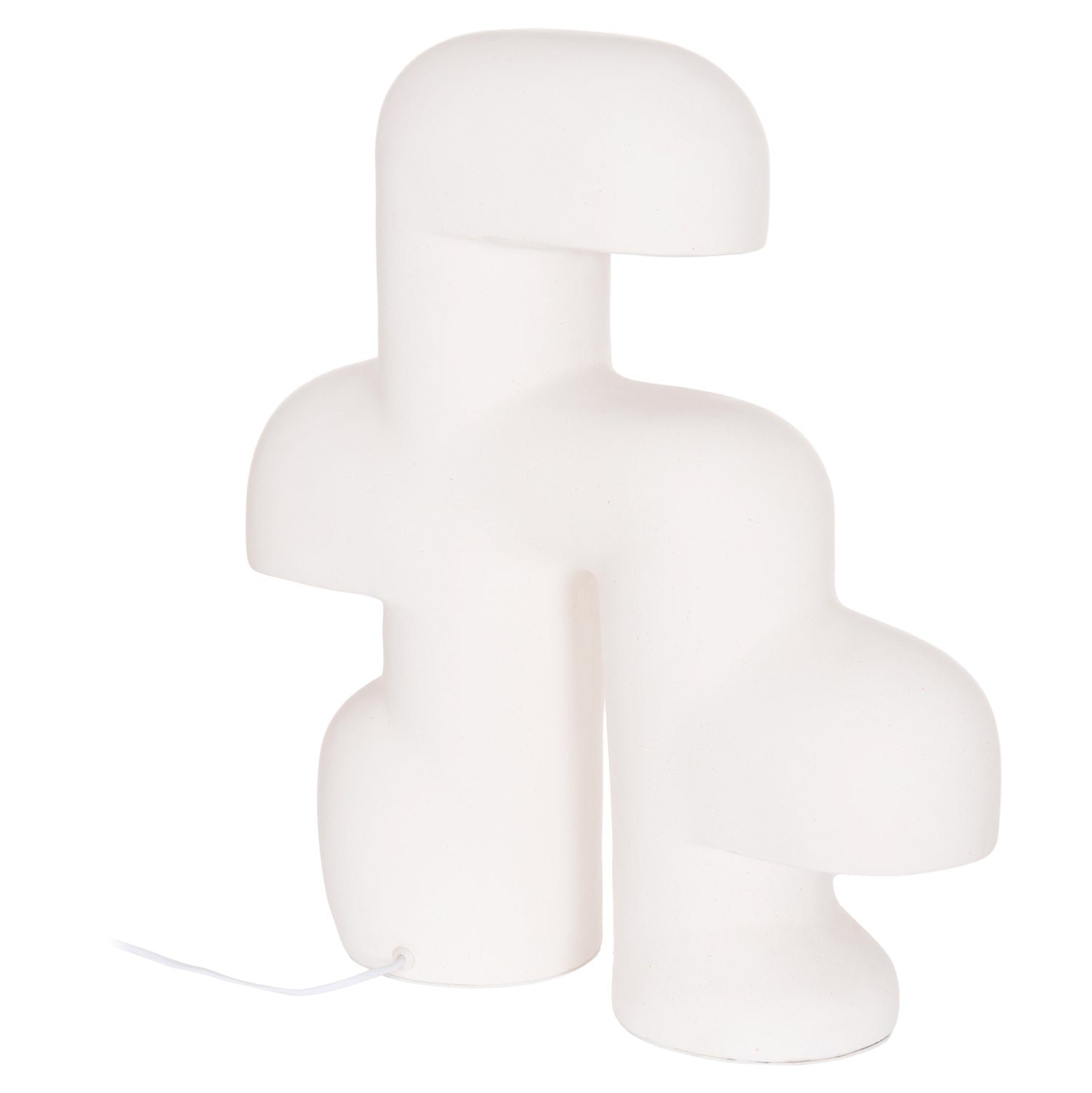 TABLE DECORATIVE LAMP ELBAR HM4698.02 FIBER CEMENT IN WHITE--[E14]--44x12x50Hcm.