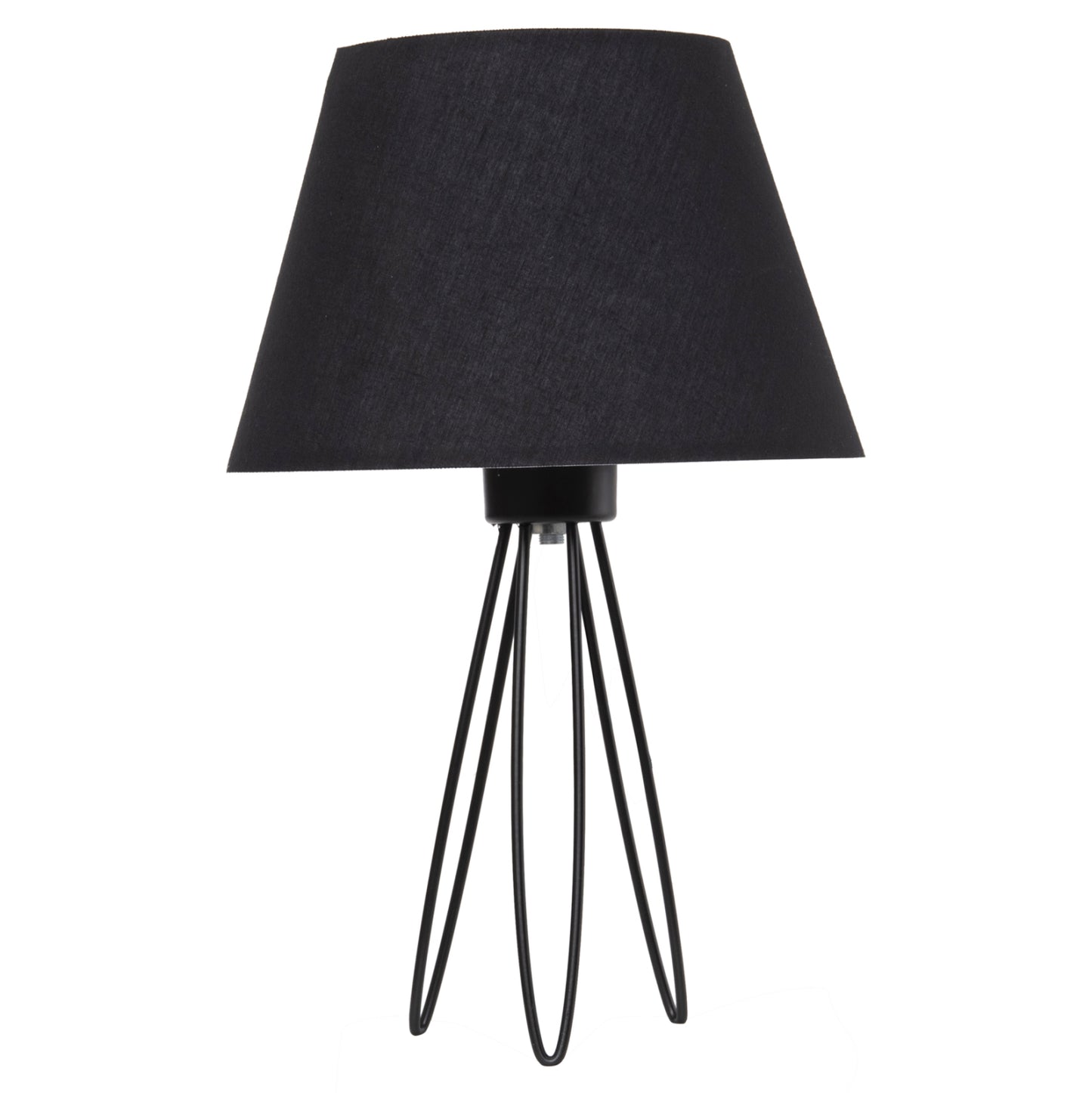 TABLE LAMP LIVO HM4708.01 BLACK WITH TRIPOD METAL BASE Φ22x36Hcm.