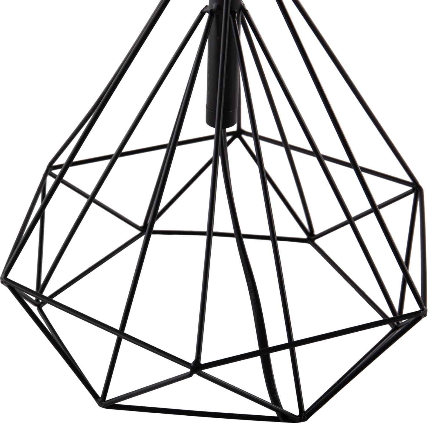TABLE LAMP GEILO HM7416.11 METAL IN BLACK--BLACK PVC CAP Φ25x48.5Hcm.