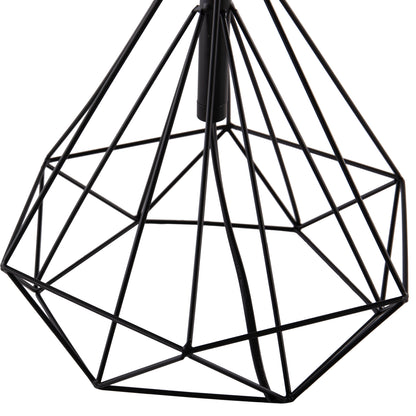 TABLE LAMP GEILO HM7416.11 METAL IN BLACK--BLACK PVC CAP Φ25x48.5Hcm.