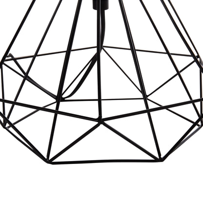 TABLE LAMP GEILO HM7416.11 METAL IN BLACK--BLACK PVC CAP Φ25x48.5Hcm.