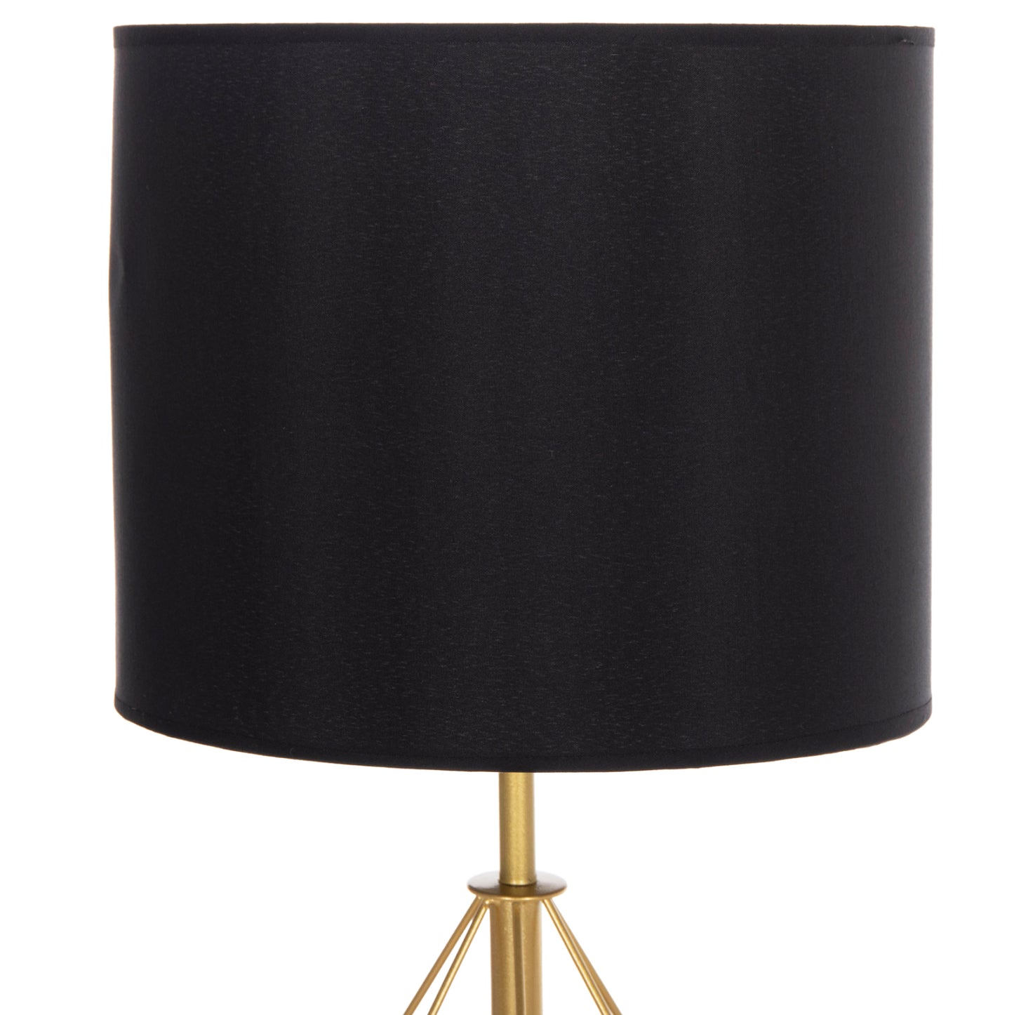 TABLE LAMP GEILO HM7416.12 METAL IN GOLD--BLACK PVC CAP Φ25x48.5Hcm.