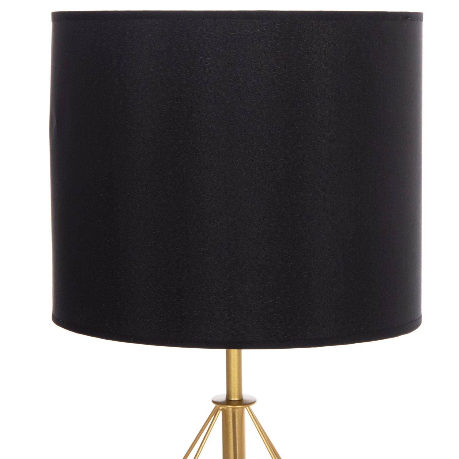 TABLE LAMP GEILO HM7416.12 METAL IN GOLD--BLACK PVC CAP Φ25x48.5Hcm.