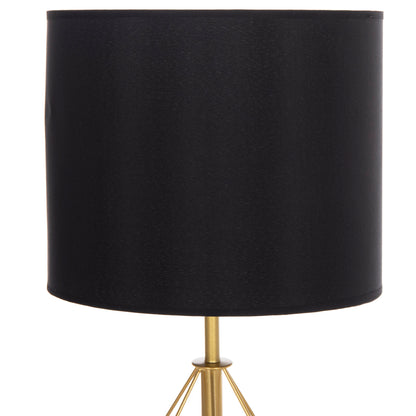 TABLE LAMP GEILO HM7416.12 METAL IN GOLD--BLACK PVC CAP Φ25x48.5Hcm.