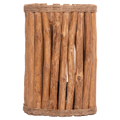 TABLE LAMP CYLINDRICAL GWYN HM4435 DRIFTWOOD BRANCHES IN NATURAL COLOR Φ18,5x28,5Hcm.