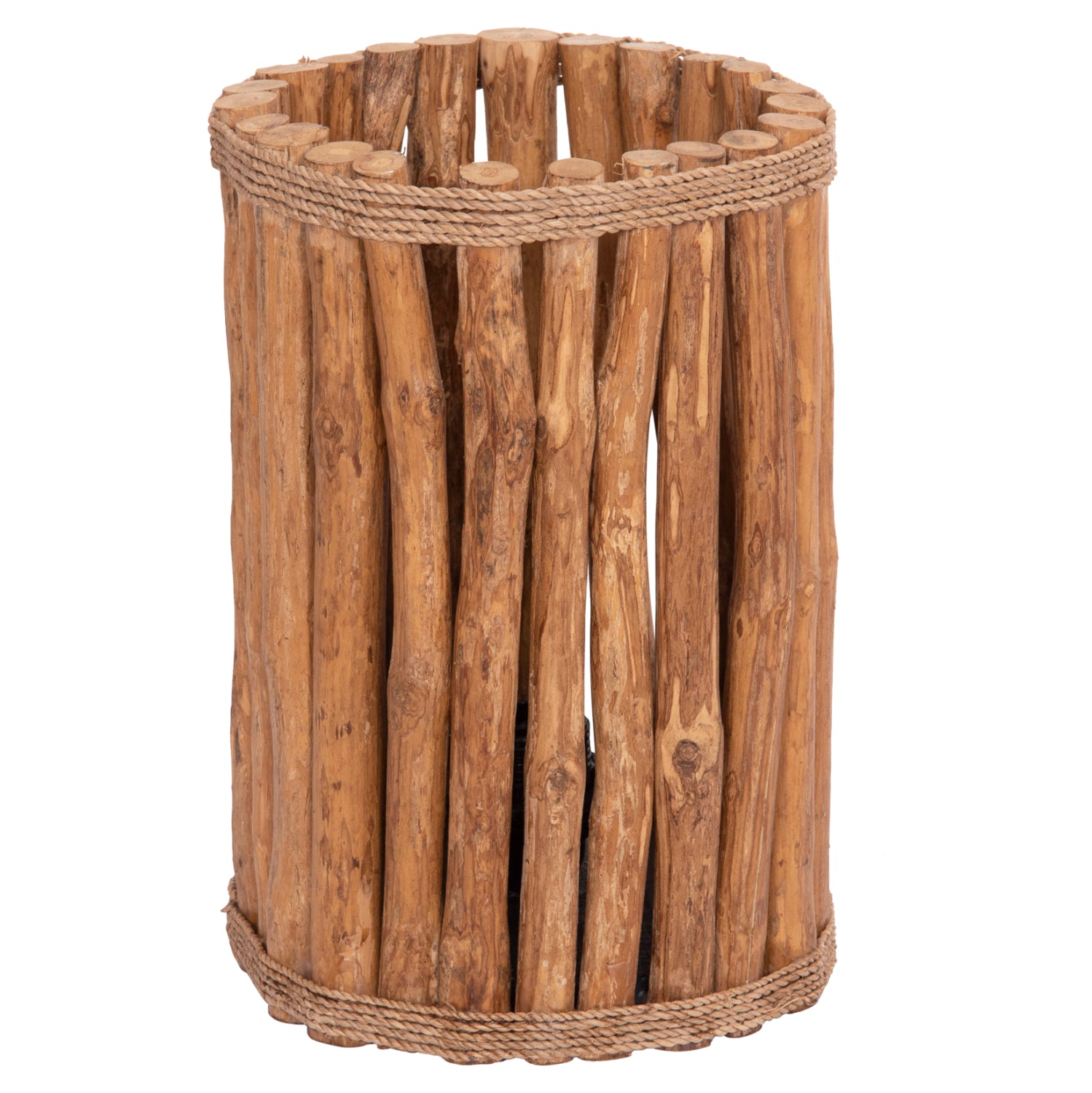 TABLE LAMP CYLINDRICAL GWYN HM4435 DRIFTWOOD BRANCHES IN NATURAL COLOR Φ18,5x28,5Hcm.