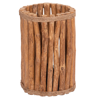 TABLE LAMP CYLINDRICAL GWYN HM4435 DRIFTWOOD BRANCHES IN NATURAL COLOR Φ18,5x28,5Hcm.