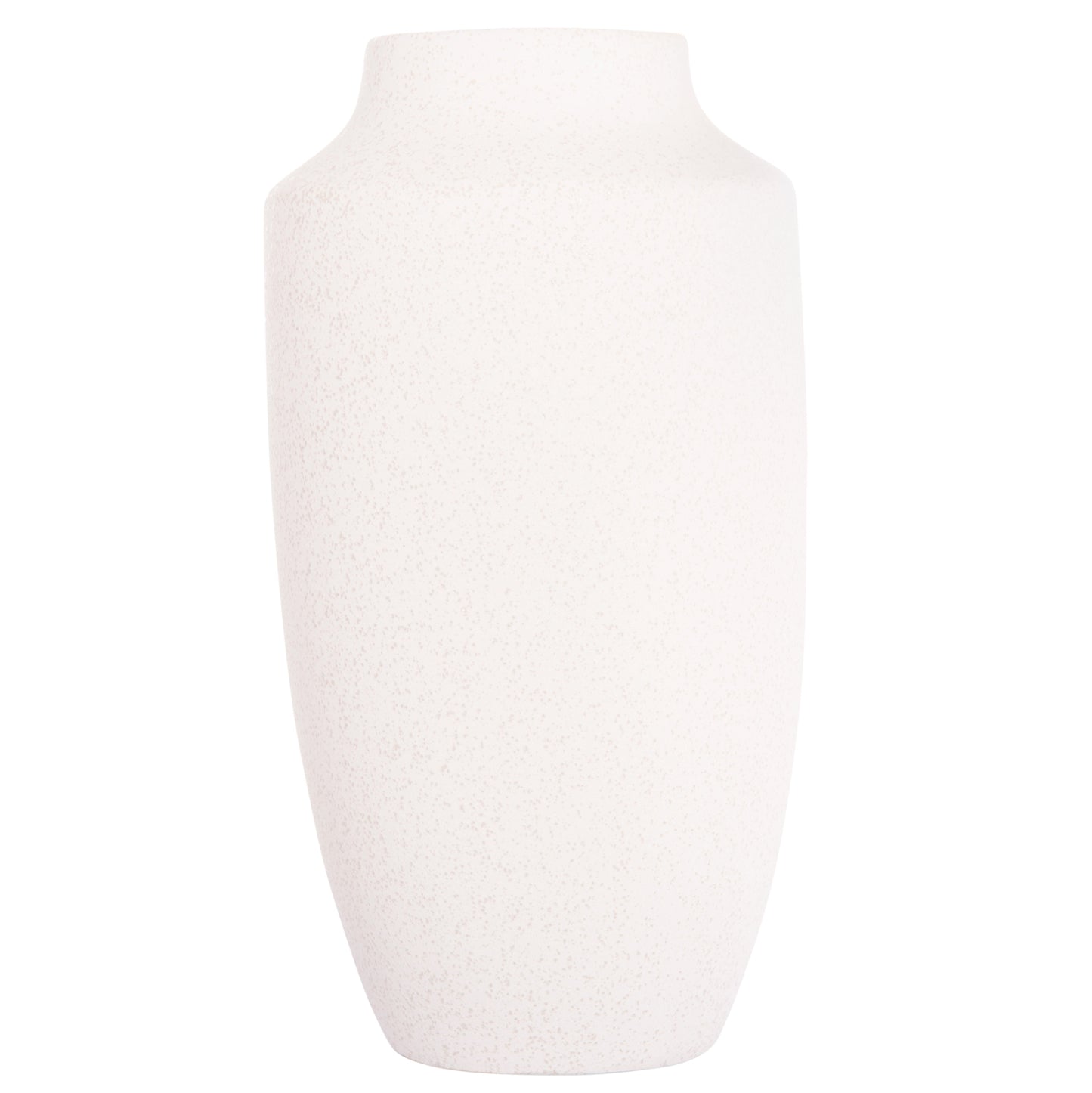 CERAMIC TABLE DECOR "GALAD" HM4588.01 OFF WHITE WITH CRYSTALLISATION Φ16x32Hcm.