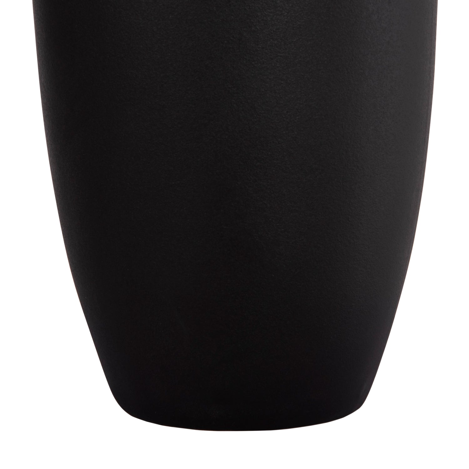 CERAMIC TABLE DECOR "GALAD" HM4588.02 BLACK MATTE Φ16x32Hcm.