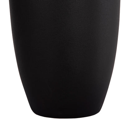 CERAMIC TABLE DECOR "GALAD" HM4588.02 BLACK MATTE Φ16x32Hcm.
