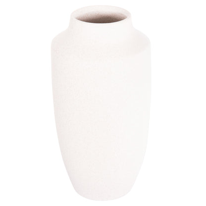 CERAMIC TABLE DECOR "GALAD" HM4588.01 OFF WHITE WITH CRYSTALLISATION Φ16x32Hcm.