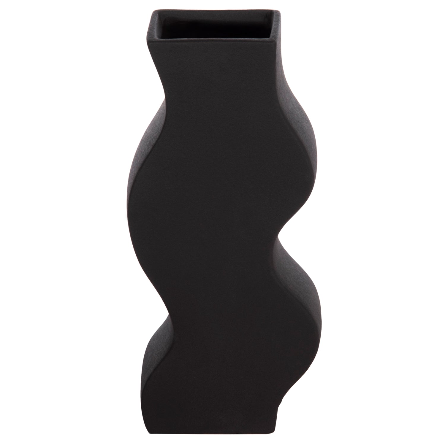 CERAMIC TABLE DECOR SERIES "SEBOR" HM4589.02 MATTE BLACK 14x6.5x30Hcm.
