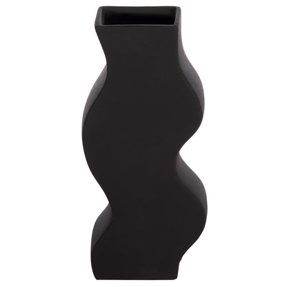 CERAMIC TABLE DECOR SERIES "SEBOR" HM4589.02 MATTE BLACK 14x6.5x30Hcm.
